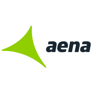 Logotipo de Aena, cliente de servicios de cerrajería y carpintería de aluminio en Madrid.