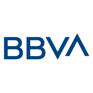 Logotipo de BBVA, cliente destacado de cerrajería y carpintería de aluminio en Madrid.