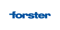 Logotipo de Forster, proveedor de sistemas metálicos para carpintería de aluminio en Madrid.