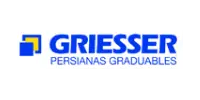Logotipo de Griesser, fabricante de persianas y sistemas de protección solar en aluminio.