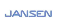 Logotipo de Jansen, proveedor de soluciones en aluminio y acero para proyectos arquitectónicos.